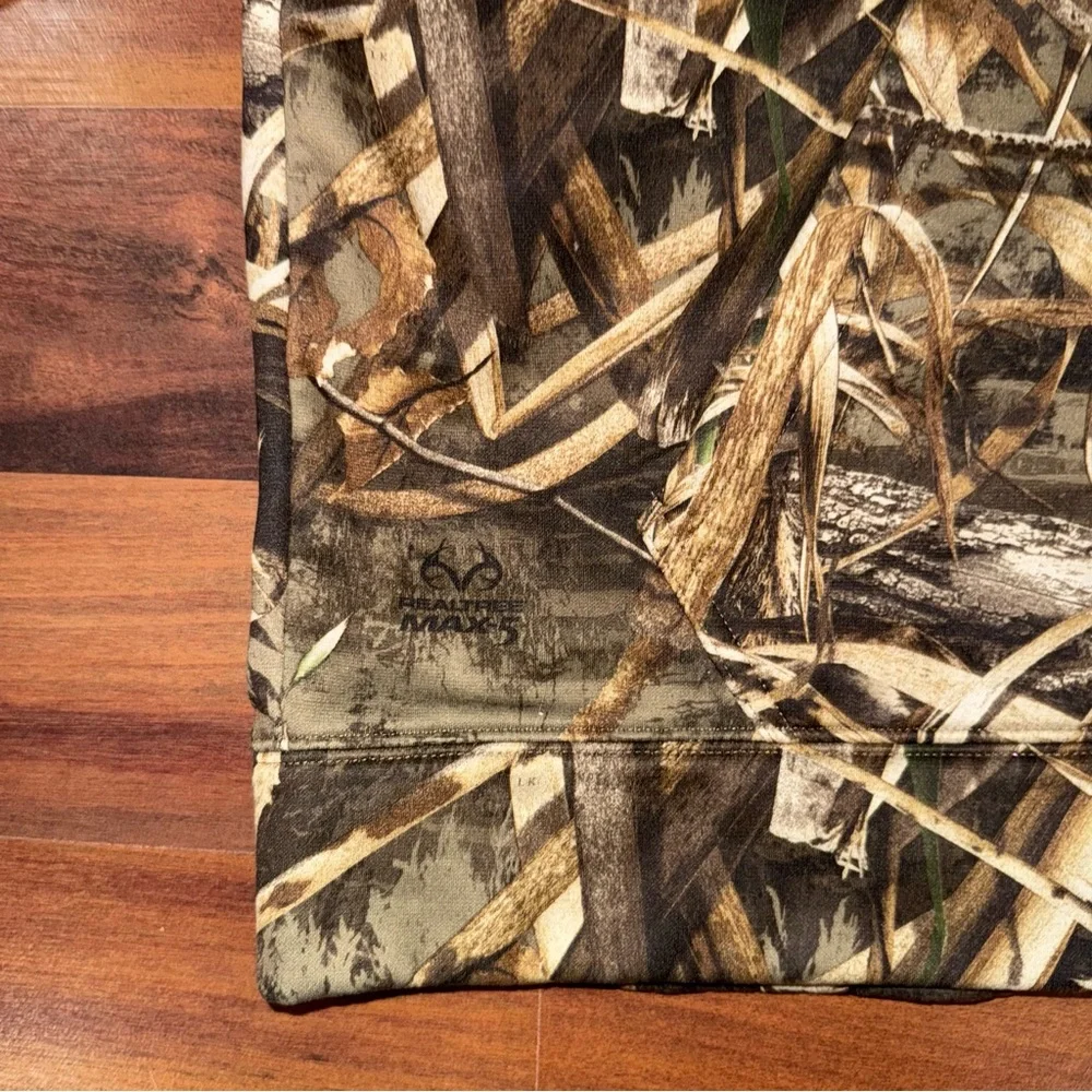 RealTree Max 5 Camouflage Under Armour Hoodie Sweatshirt Men’s Size Large - Picture 3 of 4